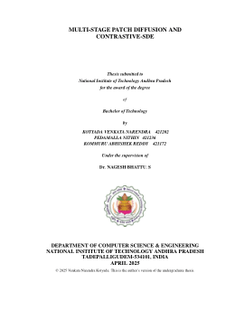 Multi-Stage Patch Diffusion and Contrastive-SDE