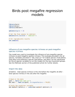 Forest birds before and after megafire