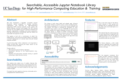 <i>Searchable, Accessible </i><i>Jupyter</i><i> Notebook Library </i><i>for High-Performance Computing Education & </i><i>Training</i>