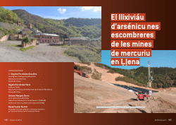 El llixiviáu d’arsénicu nes escombreres de les mines de mercuriu en Ḷḷena