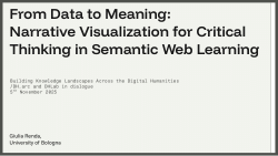 From Data to Meaning: Narrative Visualization for Critical Thinking in Semantic Web Learning