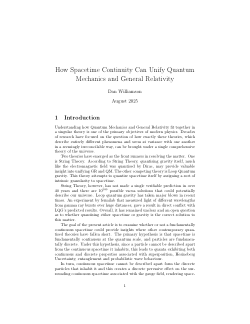 How Spacetime Continuity can unify Quantum Mechanics and General Relativity