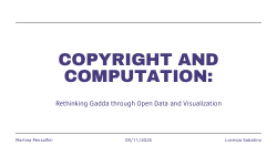 Copyright and Computation. Rethinking Gadda Through Open Data and Visualization.