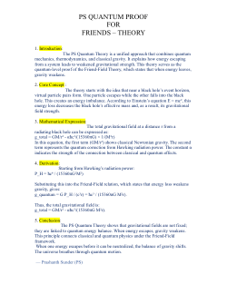 The theory for calculating gravity near a black hole.