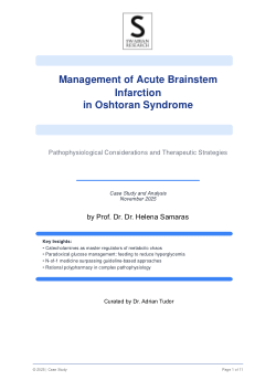 Management of Acute Brainstem Infarction in Oshtoran Syndrome