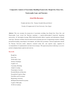 <b>Comparative Analysis of Uncertainty Handling Frameworks: Rough Sets, Fuzzy Sets, Neutrosophic Logic, and Neurojico</b>