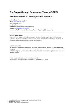 Supra-Omega Resonance Theory (SORT): An Operatoric Model of Cosmological Self-Coherence