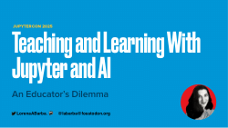 Teaching and Learning with Jupyter and AI: An Educator's Dilemma