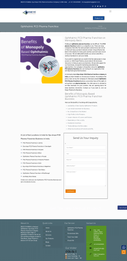 ophthalmic PCD franchise companies