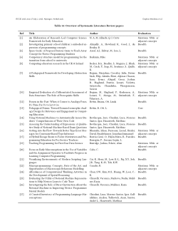 Supplementary material for "Conceptualizing Database Systems in CS Education: An UpdatedView on Notional Machines"