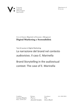 La narrazione del brand nel contesto audiovisivo. Il caso E. Marinella