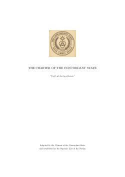 The Charter of the Concordant State
