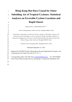 Hong Kong Hot Days Caused by Outer Subsiding Air of Tropical Cyclones: Statistical Analyses on Favorable Cyclone Locations and Rapid Onsets