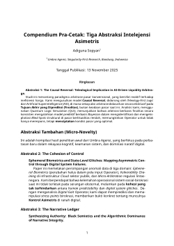 Compendium Pra-Cetak: Tiga Abstraksi Intelejensi Asimetris