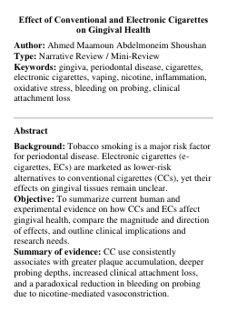 Comparative Effects of Smoking and Vaping on Gingival Tissues: Clinical and Biological Evidence