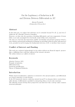 AU An Inductive, Recursive, and Fractal Foundation for Mathematics