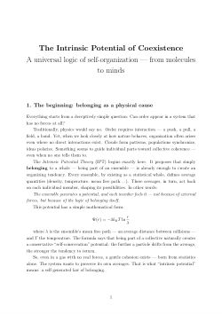 Intrinsic Potential of Coexistance
