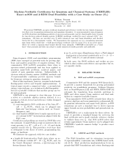 <b>CERTLIB: Machine-Verifiable Certificates for Quantum and Chemical Systems</b>