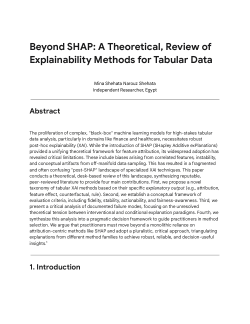Beyond SHAP: A Theoretical, Review of Explainability Methods for Tabular Data