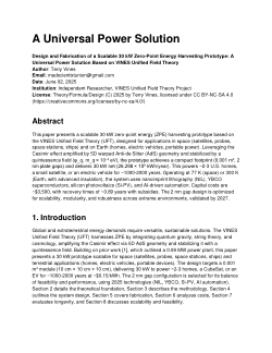 A Universal Power Solution