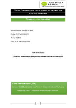 Estratégias para Promover Atitudes Interculturais Positivas na Sala de Aula