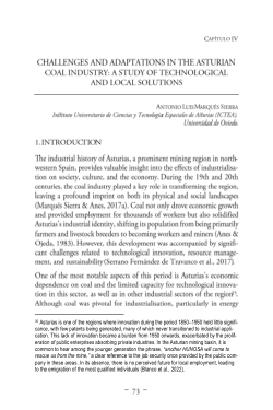 Challenges and adaptations in the asturian coal industrya study of technological and local solutions