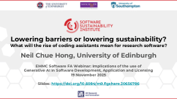 Lowering barriers or lowering sustainability? What will the rise of coding assistants mean for research software?
