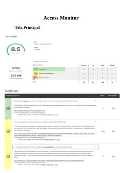 Materiais referentes à pesquisa: Avaliação de acessibilidade do Portal Gov.br: Barreiras e Oportunidades para Melhorar o Acesso aos Serviços Públicos