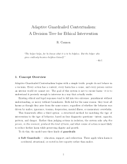 Adaptive Guardrailed Contextualism: A Context-Sensitive Ethical Framework for Responsibility, Stewardship, and Shared Ground.