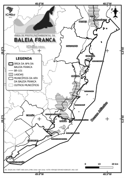 Mapa para Colorir da APA da Baleia Franca
