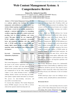 Web Content Management System: A Comprehensive Review