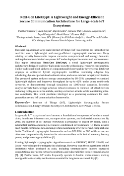 Next-Gen LiteCrypt: A Lightweight and Energy-Efficient Secure Communication Architecture for Large-Scale IoT Ecosystems