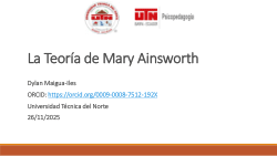 La Teoría de Mary Ainsworth