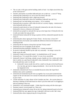 Bristolian Change Ringing Participant Observation 110225 Anonymised Fieldnotes