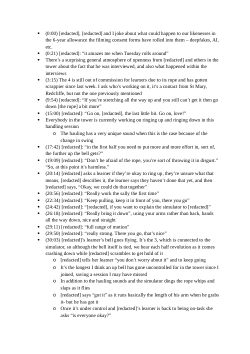 Bristolian Change Ringing Participant Observation 110225 Anonymised Recording Notes