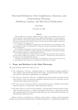 A Completeness Theorem for Self-Contained Evolving Systems