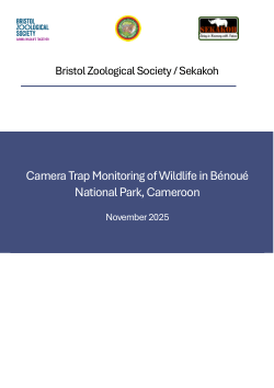 Camera Trap Monitoring of Wildlife in Bénoué National Park, Cameroon
