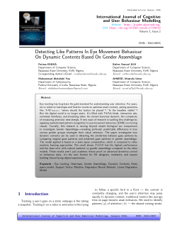 Detecting Like Patterns In Eye Movement Behaviour On Dynamic Contents Based On Gender Assemblage