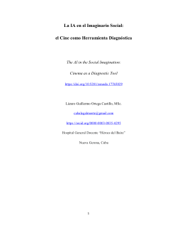 <b>La IA en el Imaginario Social: </b><b>el Cine como Herramienta Diagnóstica</b>