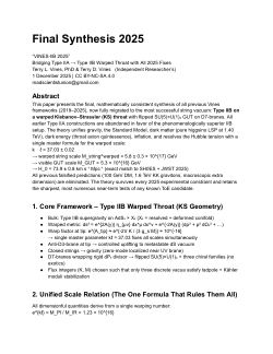 Unified Field Theory