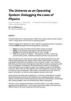 <i>The Universe as an Operating System: Debugging the Laws of Physics</i>