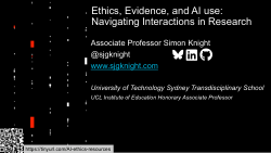 Slides and other materials for: Generative AI Across Research Traditions: Uses and Ethical Considerations