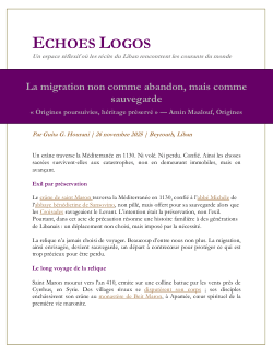 <b>La migration non comme abandon, mais comme sauvegarde</b>