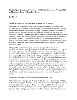 <b>The Intelligent Encasement: Optimising HVAC Refurbishment for Profound CO2 and Economic Gains – A Deep Dive Study</b>