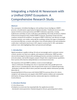 Integrating a Hybrid AI Newsroom with a Unified OSINT Ecosystem