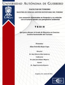 Los souvenirs artesanales en Acapulco y su relación con el turismo desde una perspectiva ambiental
