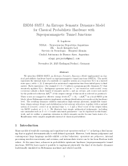ESDM–SMTJ: An Entropic Semantic Dynamics Model