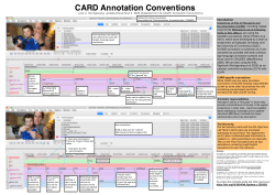 Quick guide to CARD-specific conventions, adapted from SLAASh conventions