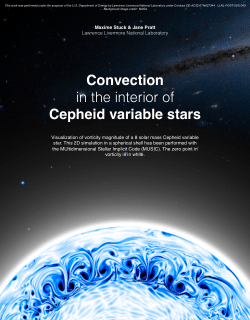 Convection in the interior of Cepheid variable stars