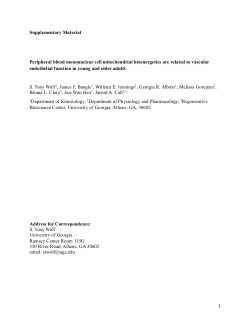 <b>Peripheral blood mononuclear cell mitochondrial bioenergetics are related to vascular endothelial function in young and older adults</b>